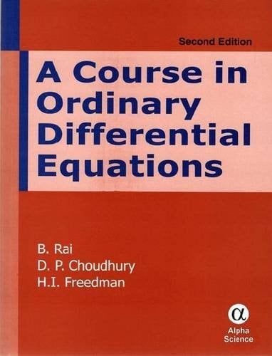 A Course in Ordinary Differential Equations