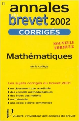 Mathematiques Serie College. Corriges 2002