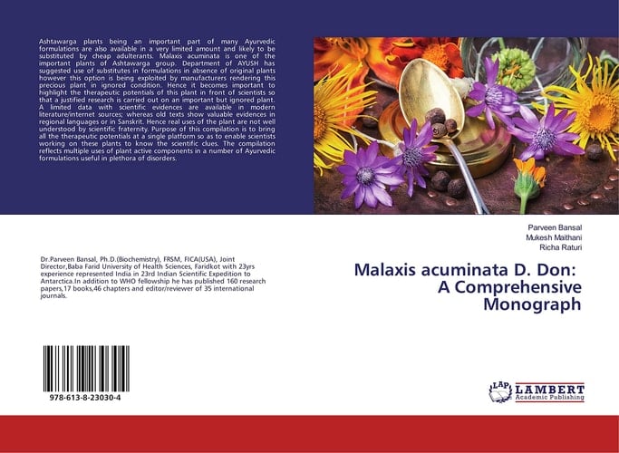 Malaxis acuminata D. Don: A Comprehensive Monograph