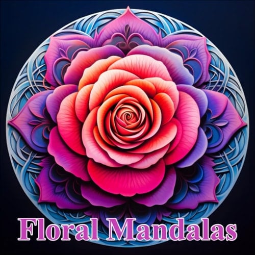 Floral Mandalas: A coloring book to encourage creativity and relaxation
