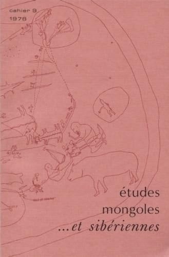 ETUDES MONGOLES ET SIBERIENNES, N 9, 1978