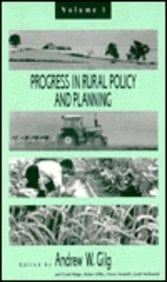 Progress in Rural Policy and Planning, 1991