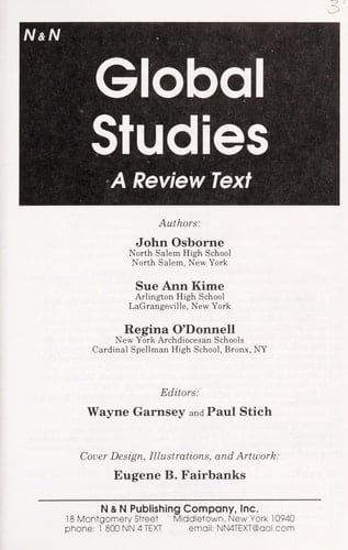 Global Studies A Review Text