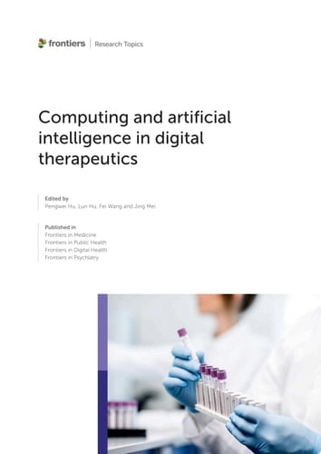 Computing and artificial intelligence in digital therapeutics