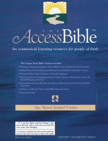 The Access Bible, New Revised Standard Version (Bonded Leather Black 9871)