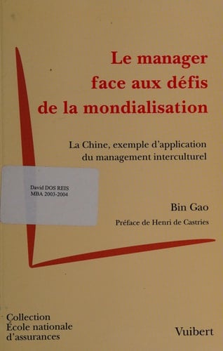 Le manager face aux défis de la mondialisation la Chine, exemple d'application du management interculturel