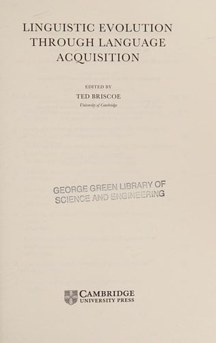 Linguistic Evolution through Language Acquisition