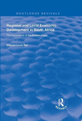 Regional and Local Economic Development in South Africa