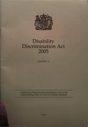 Disability Discrimination Act 2005