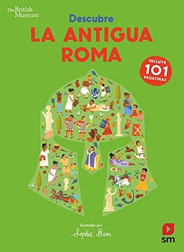 Descubre la Antigua Roma un libro con 101 pegatinas