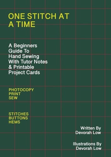 One Stitch At A Time: A Beginners Guide to Hand Sewing with Tutor Notes & Printable Project Cards Photocopy-Print-Sew-Stitches-Buttons-Hems