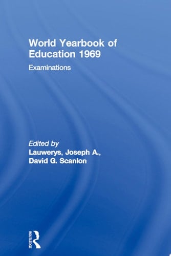World Yearbook of Education 1969 Examinations