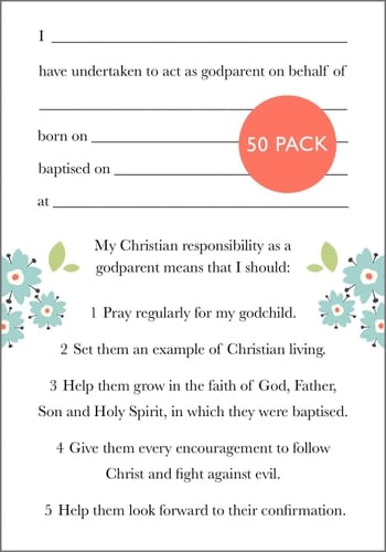 Godparent Card 2024