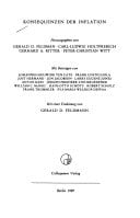 Konsequenzen der Inflation (Einzelveröffentlichungen der Historischen Kommission zu Berlin) (German Edition)