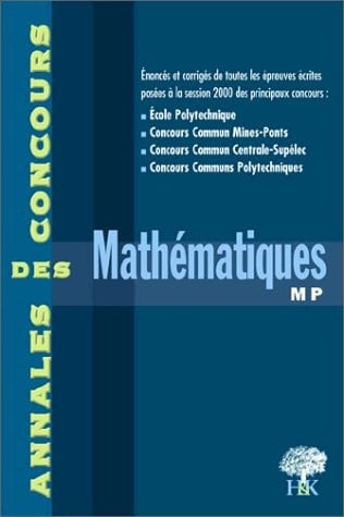 Mathématiques MP session 2000