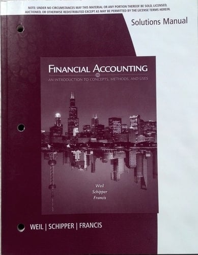 Financial Accounting An Introduction to Concepts, Methods and Uses