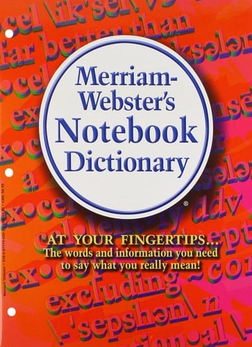 Merriam-Webster's Notebook Value Pack Dictionary; Thesaurus; Spanish-English Dictionary