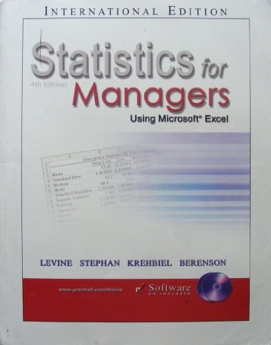 Statistics for Managers Using Microsoft Excel