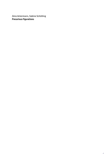 Precarious Figurations Shylock on the German Stage, 1920–2010