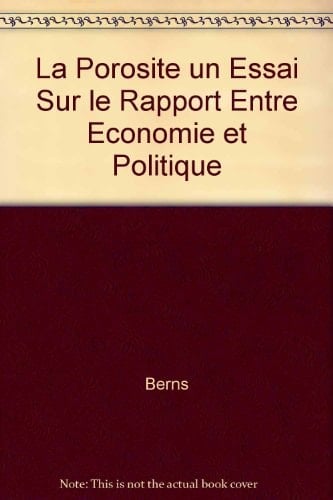 La porosité un essai sur le rapport entre économie et politique