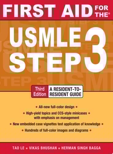 First Aid for the USMLE Step 3, Third Edition