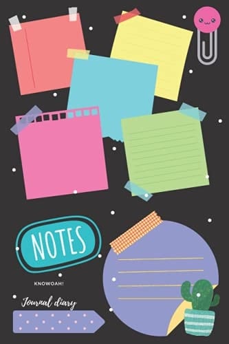 KnoWoah! Journal Diary Black Designer Cover Ruled Journal Diary/ Notebook/scribbling Book