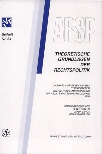 Constituting Families A Study in Governance : United Kingdom Association for Legal and Social Philosophy, Nineteenth Annual Conference at Cardiff, April, 1993