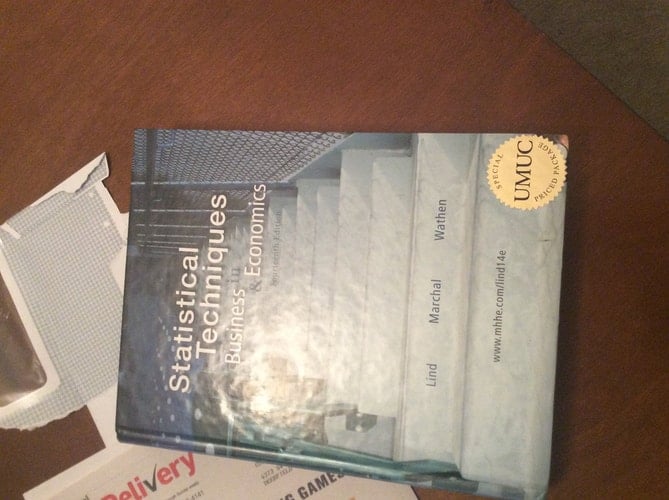 Statistical Techniques in Business & Economics (14th Ed. - UMUC Edition) (UMUC Custom Edition w/CD-ROM)