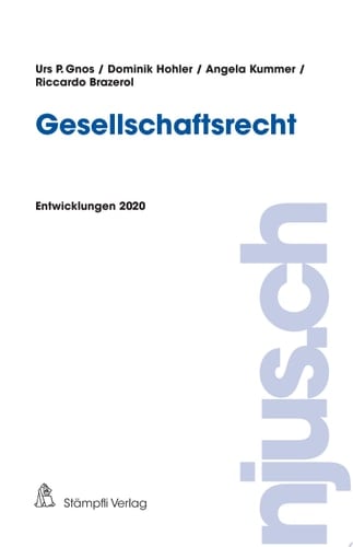 Gesellschaftsrecht Entwicklungen 2020