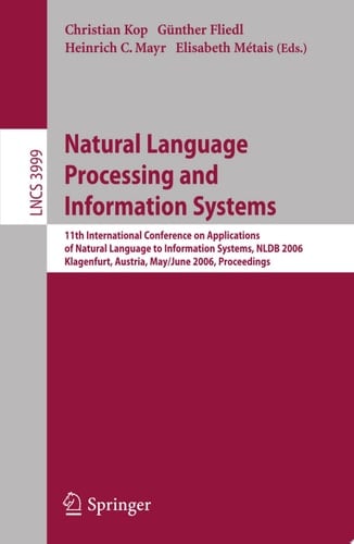 Natural Language Processing and Information Systems
