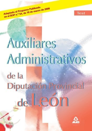 Auxiliares administrativos de la diputación provincial de león. Test