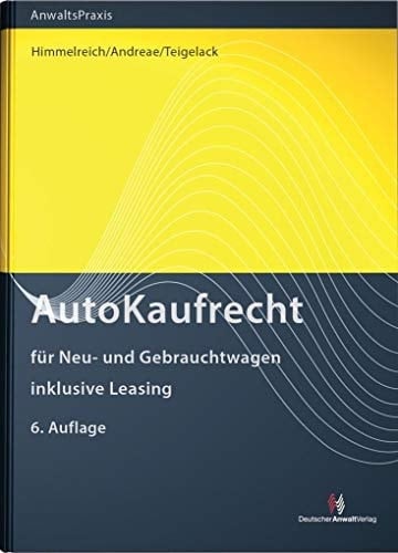 AutoKaufRecht für Neu- und Gebrauchtwagen, inklusive Leasing