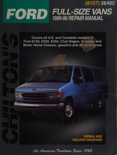 Chilton's Ford Full Size Vans 1989-96 Repair Manual