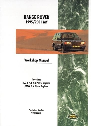 Range Rover Workshop Manual 1995-2001