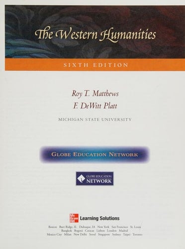 Select Material from "The Western Humanities, 6th edition" for Globe Education Network-CUSTOM (The Western Humanities)