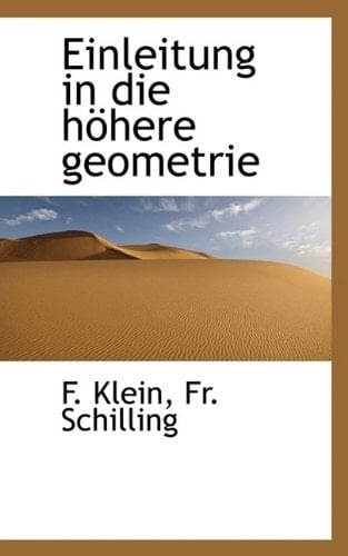 Einleitung in Die Hohere Geometrie