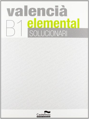 Valencià elemental B1 solucionari