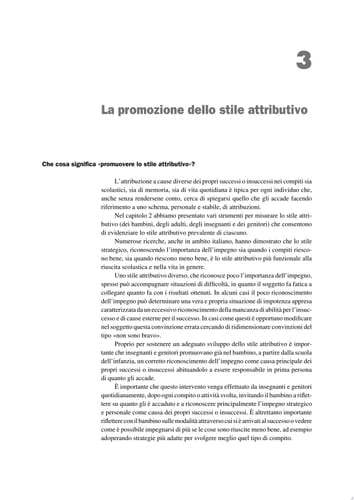 Stili attributivi motivazionali percorsi per migliorare le capacità di apprendimento in bambini dai 4 agli 11 anni