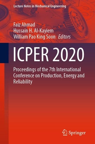 ICPER 2020 Proceedings of the 7th International Conference on Production, Energy and Reliability