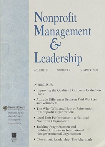Nonprofit Management and Leadership, Summer 2001