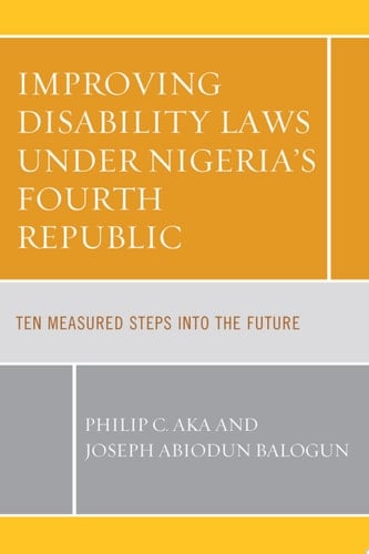 Improving Disability Laws under Nigeria's Fourth Republic