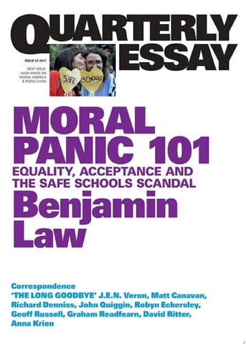 Quarterly Essay 67 Moral Panic 101