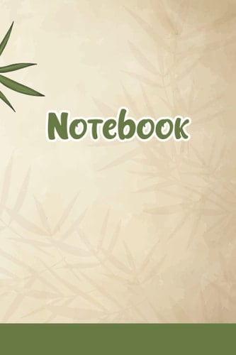 Notebook: Bamboo Luck and Love japanese design lined notebook 6x9in 110p