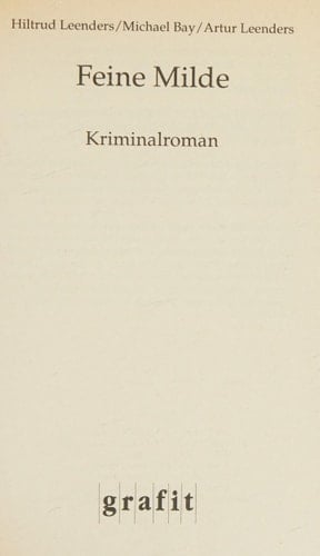 Feine Milde Kriminalroman