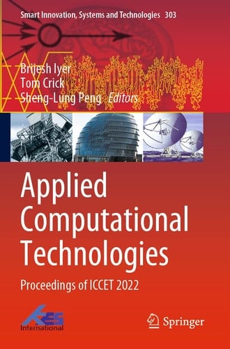Applied Computational Technologies Proceedings of ICCET 2022
