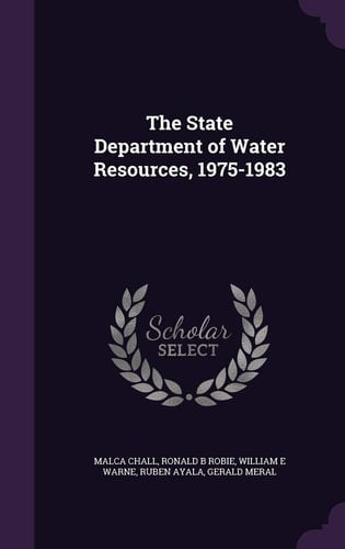 The State Department of Water Resources, 1975-1983