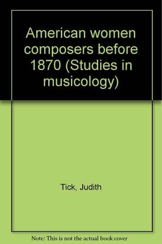 American Women Composers Before 1970