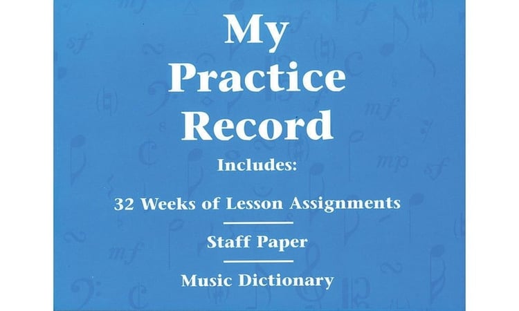 My Practice Record Hal Leonard Student Piano Library