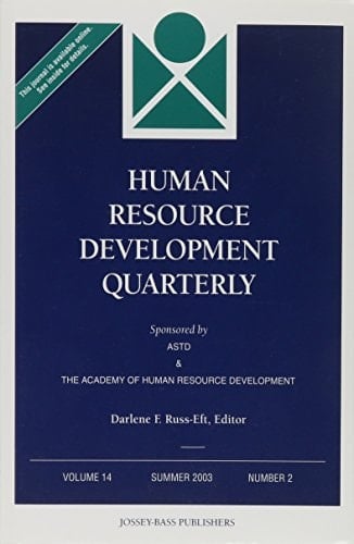 Human Resource Development Quarterly (J-B Hrdq Single Issue Human Resource Development Quarterly)