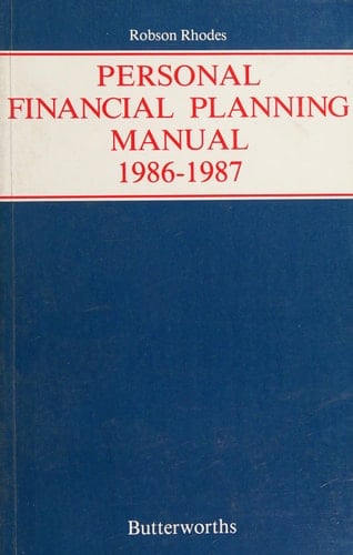 Personal Financial Planning Manual 1986-1987